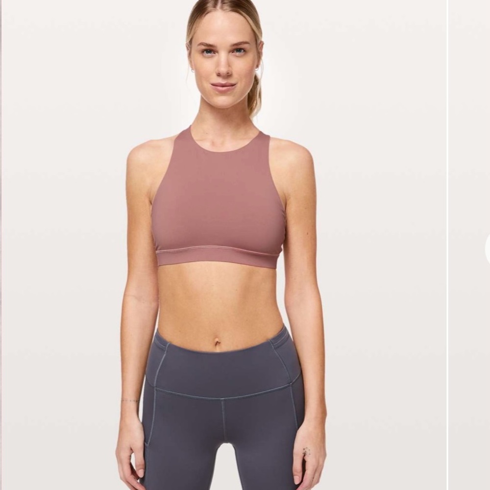 Lululemon Energy Bra *High Neck Copper Coil Size 6